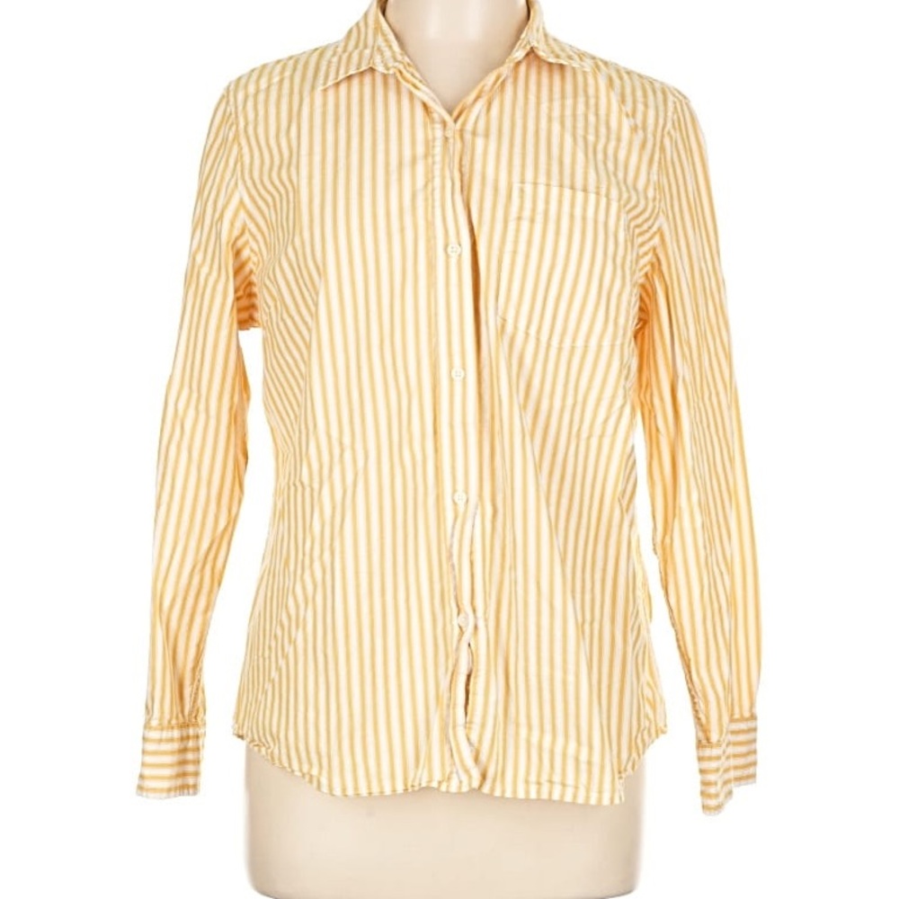 Gap Yellow Striped Button Down